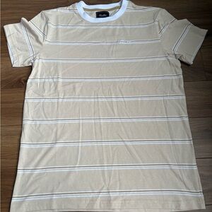 Primitive Skateboarding Striped T-Shirt Y2K Skater Urban Streetwear Logo Minimal